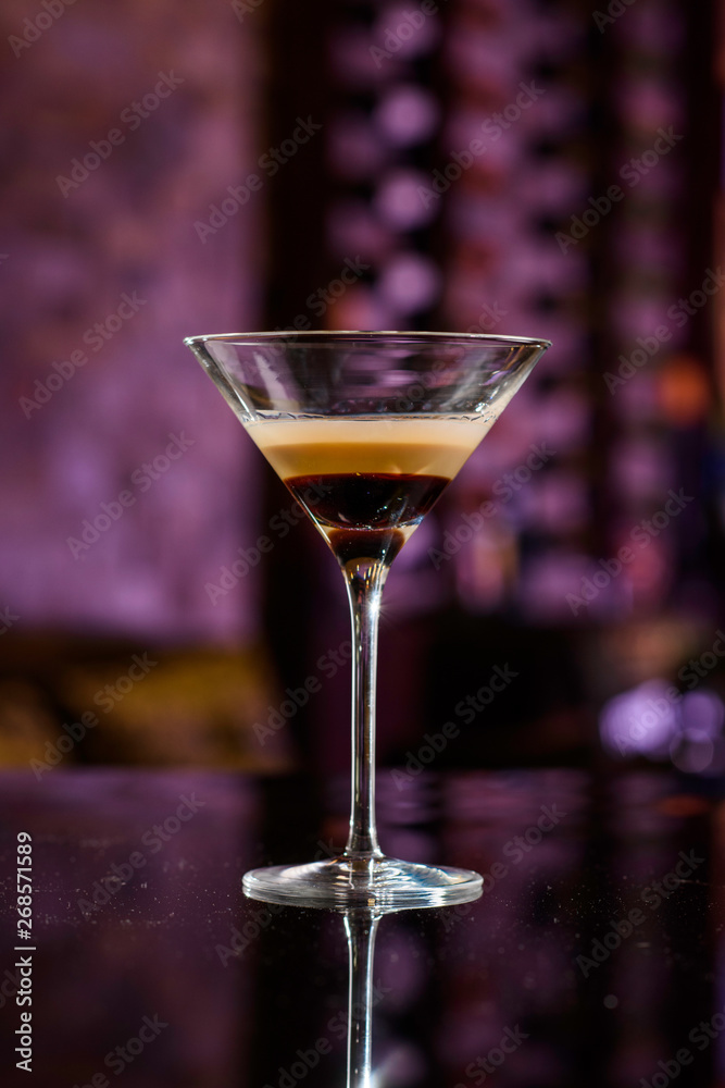 B52 Cocktail on the Bar Counter B52 Cocktail on the Bar Counter
