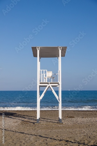 lifeguard tower on the beach