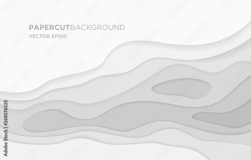 fashionable wave background template with papercut style, modern wallpaper terxture and 3d realistic design use for ads banner and advertising print design vector eps 10