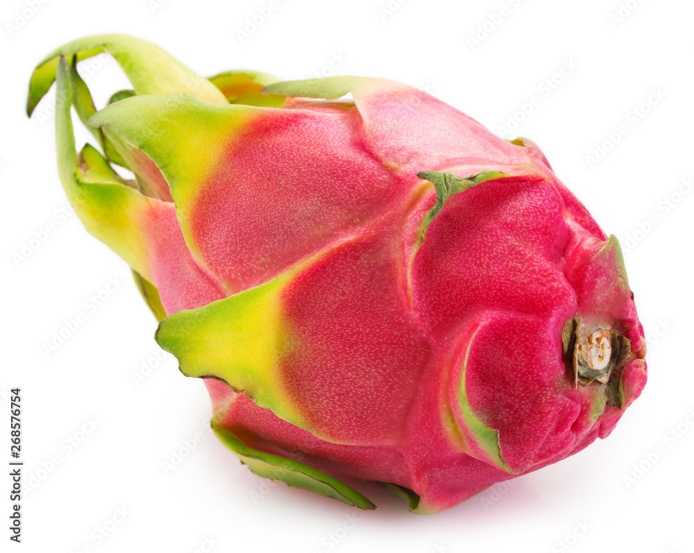Fresh pitahaya on white background. Dragon fruit. Fresh pitahaya on white background. Dragon fruit.