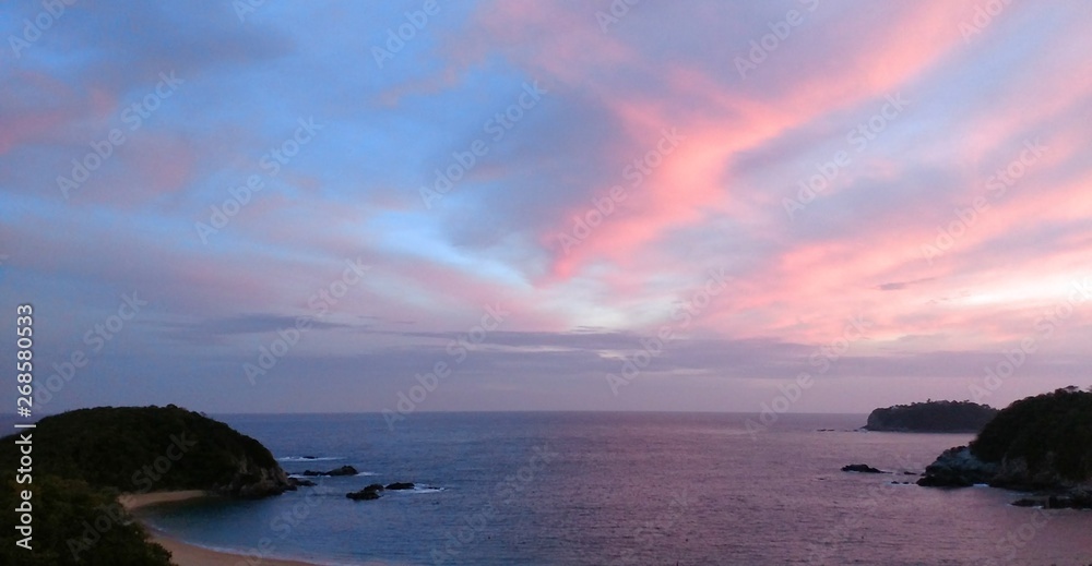 beautiful sunset rose blue and purple sky only possible in California beach beautiful sunset rose blue and purple sky only possible in California beach