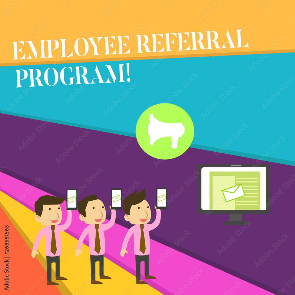 Handwriting text Employee Referral Program. Conceptual photo internal recruitment method employed by organizations Handwriting text Employee Referral Program. Conceptual photo internal recruitment method employed by organizations