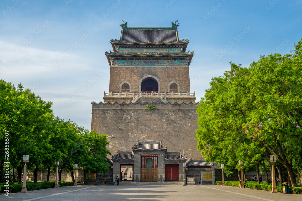 Fototapeta premium Bell Tower and drum tower of Beijing