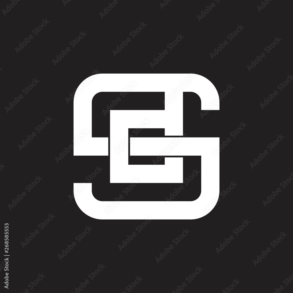 letters sd linked geometric line logo vector letters sd linked geometric line logo vector
