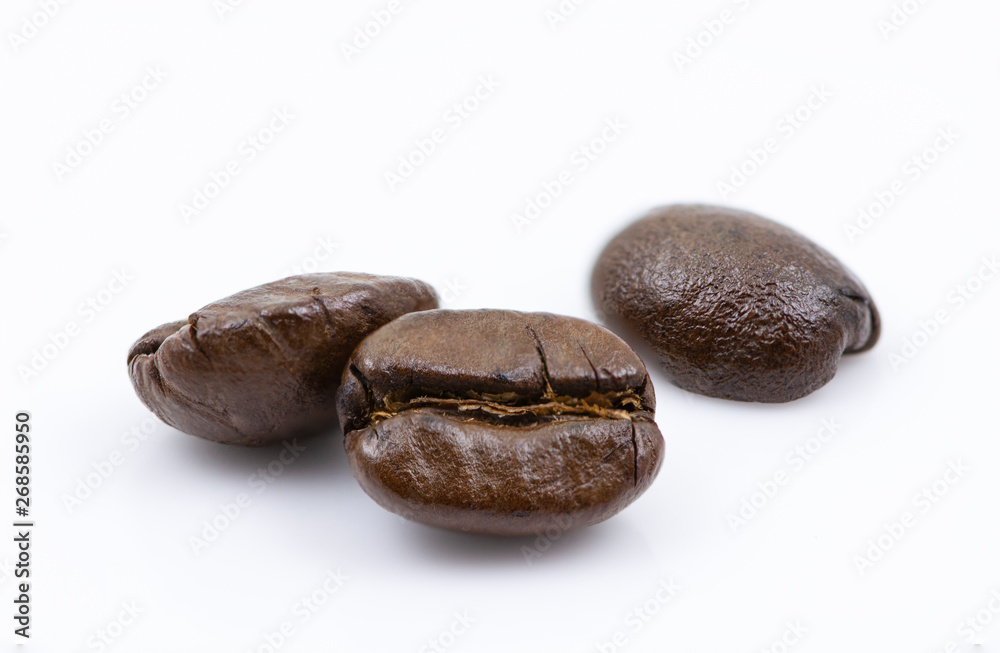 coffee beans isolated on white background coffee beans isolated on white background