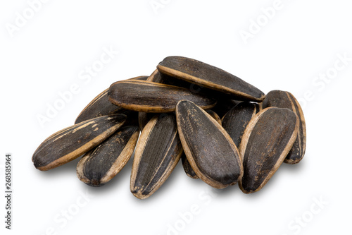 Wallpaper Mural Sunflower seeds isolated on white background. Selective focus. Torontodigital.ca