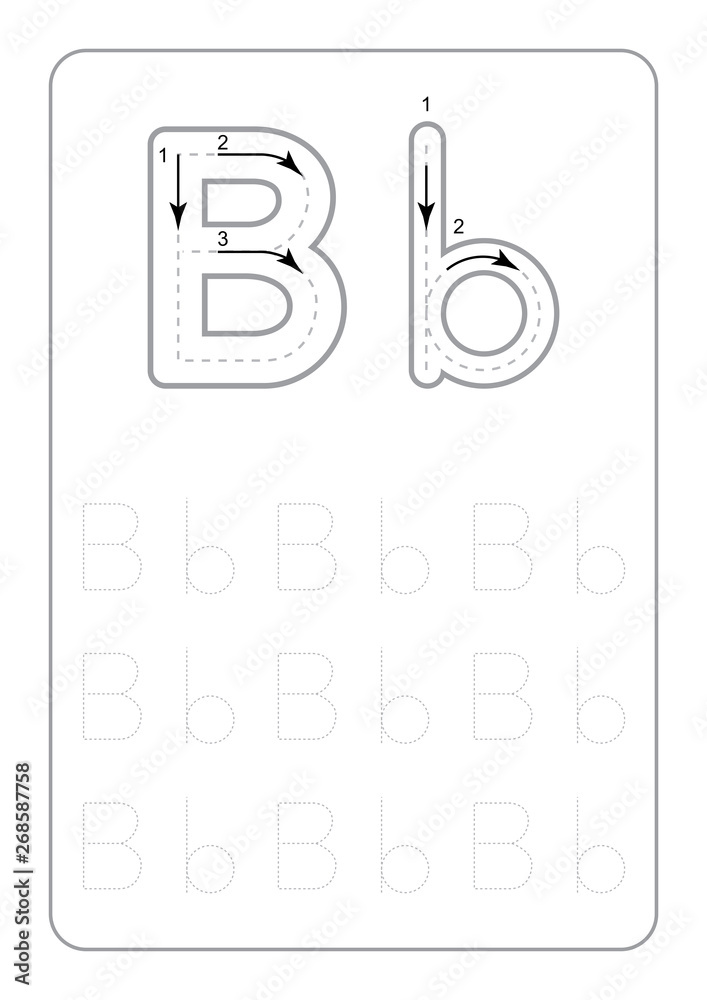 kindergarten tracing letters worksheets monochrome tracing letters worksheets on white background vector illustration stock vector adobe stock