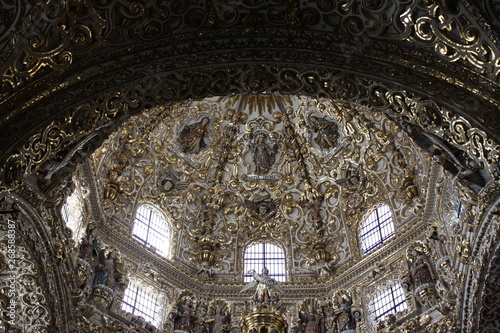 Detalles de la Capilla del Rosario, Puebla Pue