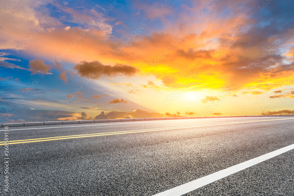 Empty road and sky nature landscape Empty road and sky nature landscape