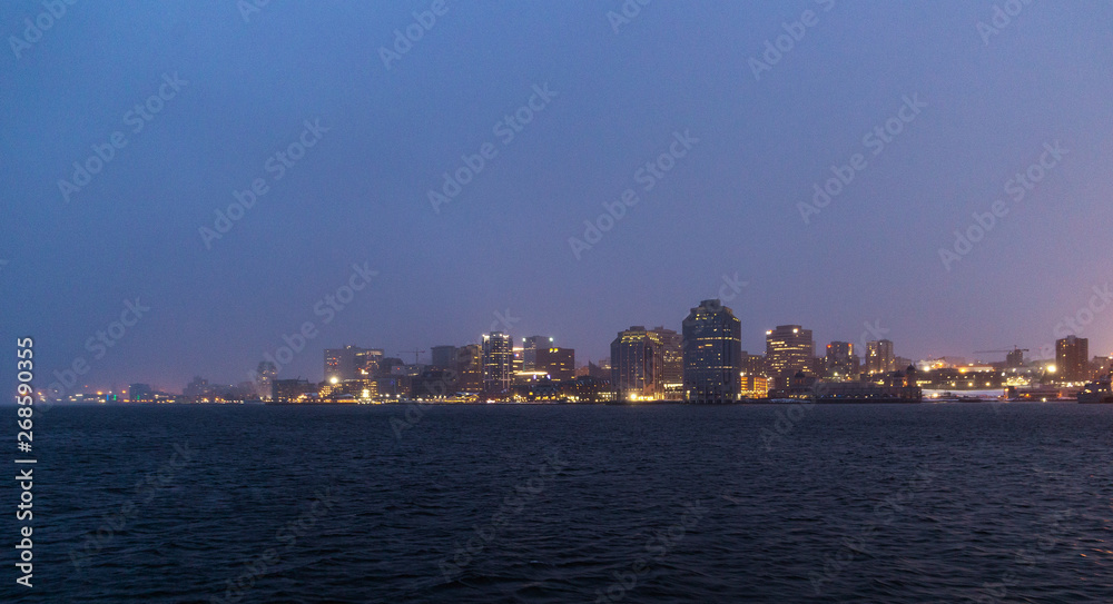Halifax panorama at night