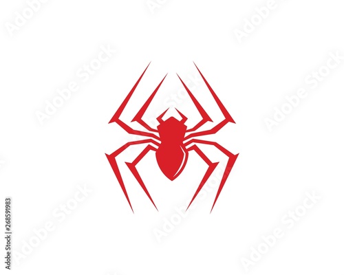 spider icon logo vector
