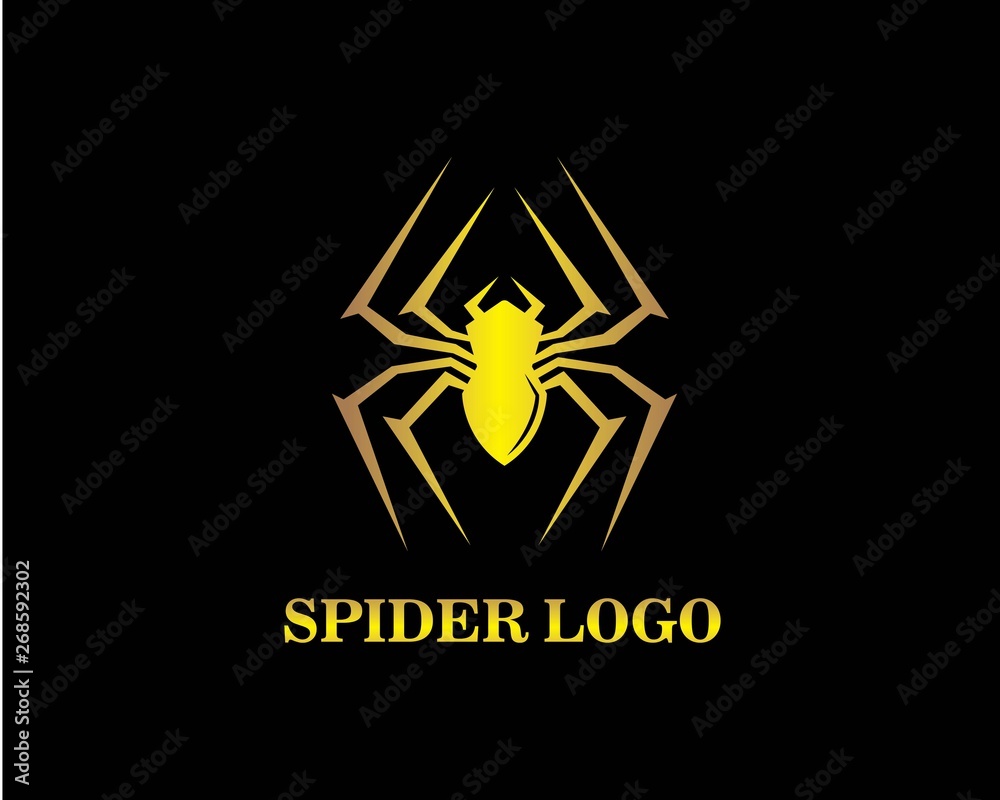 Obraz premium spider icon logo vector