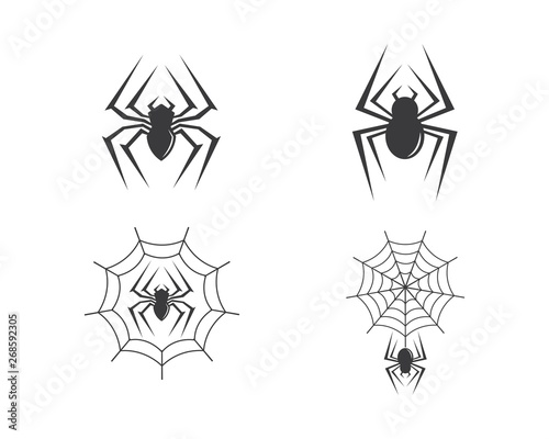 spider icon logo vector © sangidan