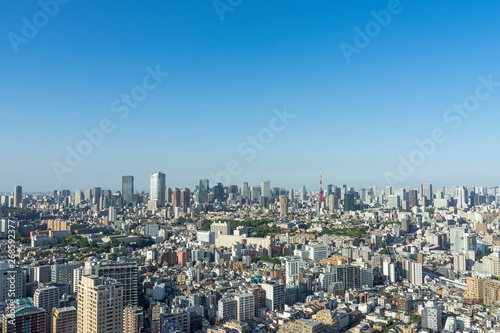 高層ビルから眺める東京の風景