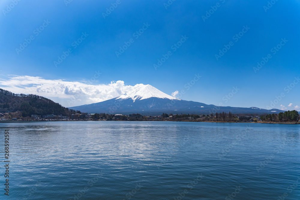 富士山と河口湖