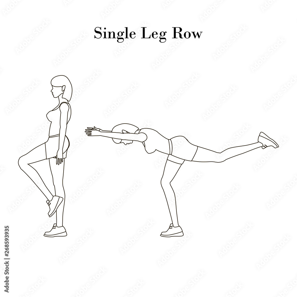 Single best sale leg row