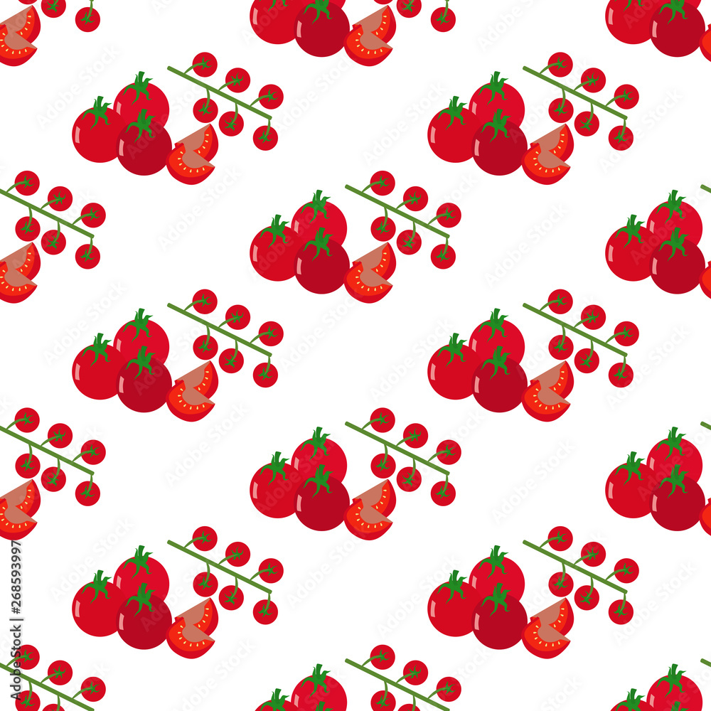 Tomato seamless pattern Tomato seamless pattern