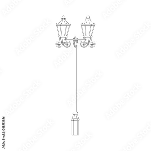 Street lighter outline
