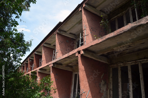 Totally marauded and vandalised sanatorium. Kiev region. Ukraine © Sergey Kamshylin