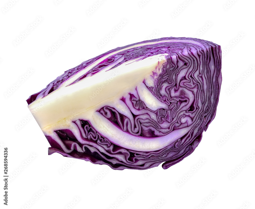 red cabbage isolated on white red cabbage isolated on white