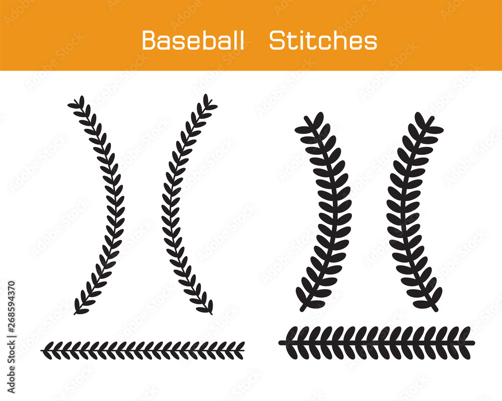Baseball Stitches on a white background , vector design Baseball Stitches on a white background , vector design