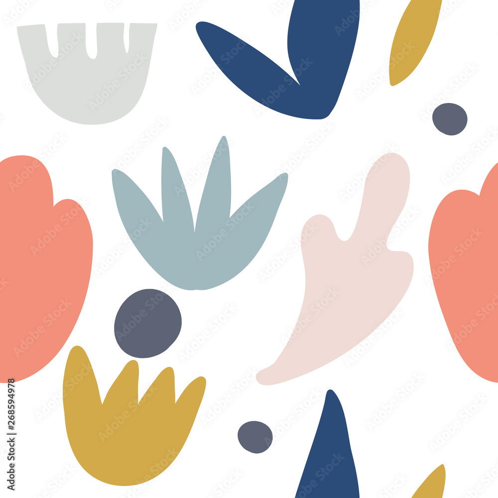 Cut out floral trendy texture. Pattern design for printing, texture, cover design. Isolated. Vector Illustration Cut out floral trendy texture. Pattern design for printing, texture, cover design. Isolated. Vector Illustration