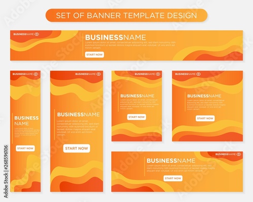 set of banners pack design with modern concept, promotion marketing ads template design vector eps.10