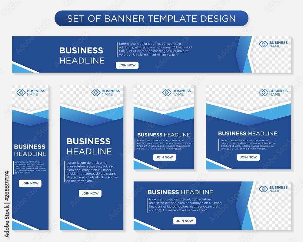 set of promotion kit banner template design with modern and minimalist concept user for web page, ads, annual report, banner, background, backdrop, flyer, brochure, card, poster, presentation lauyout 