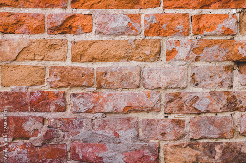 Grunge brick wall texture. Brickwork background