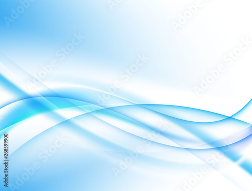 Modern background, abstract wave design, soft blue, soft © A-R-T-I Vector