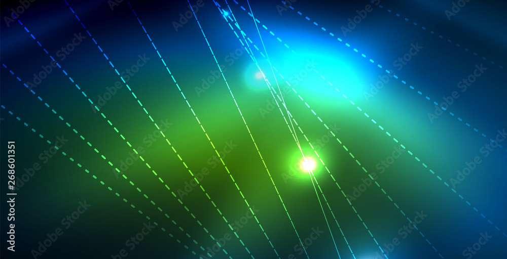 Color neon lights with waves abstract background Color neon lights with waves abstract background