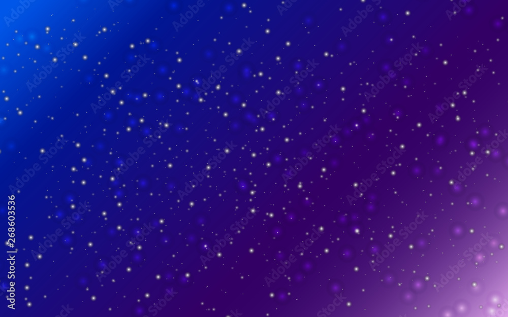 Elegant bokeh star galaxy in the sky abstract background