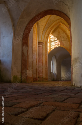 Interior of Pilgrimage Church of Saint John of Nepomuk at Zelena Hora, Zdar nad Sazavou, Czech Republic.