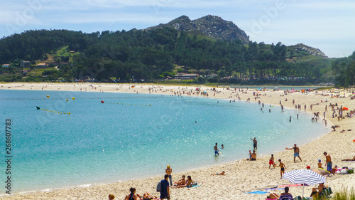 Cies Islands. National Park in Galicia,Spain