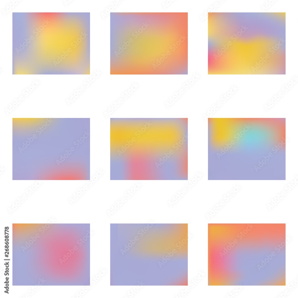 Gradient mesh painted in different colors. Gradient mesh painted in different colors.