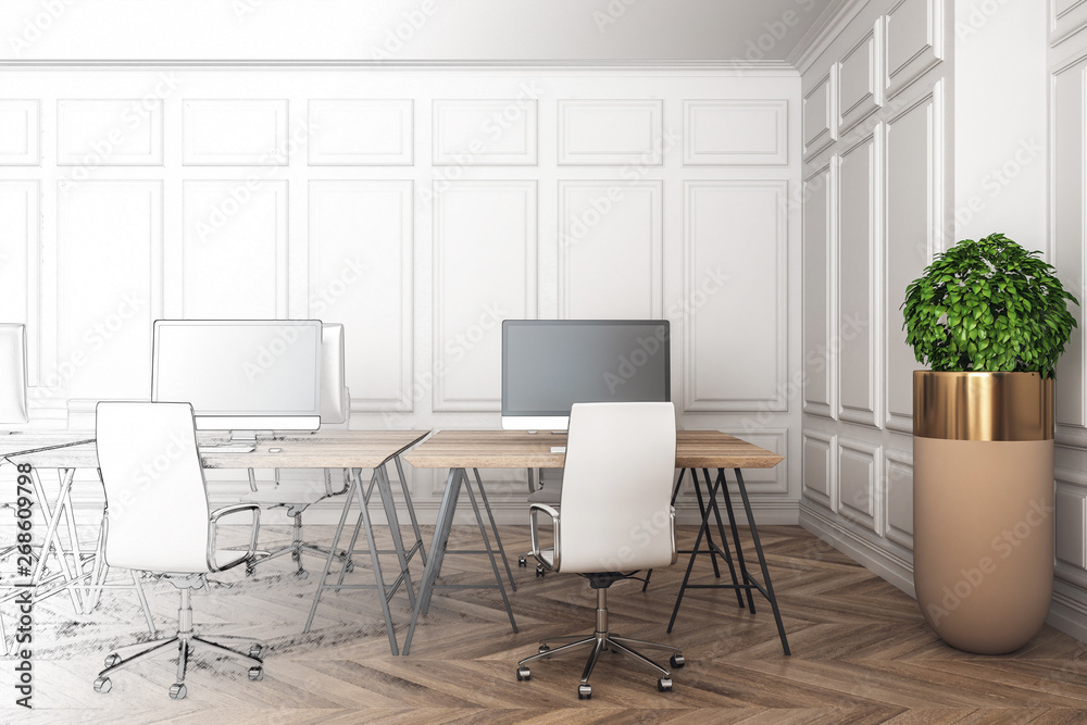 Fototapeta premium Design and architecture concept