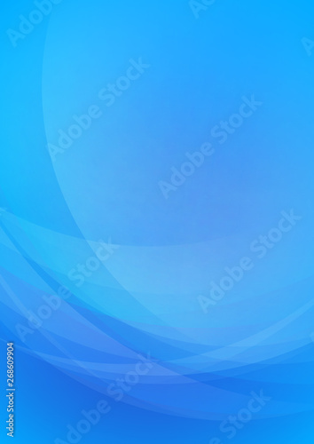 Curved abstract blue background