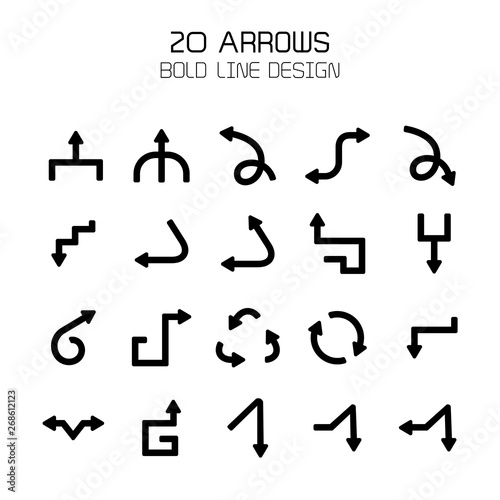 arrow icons set