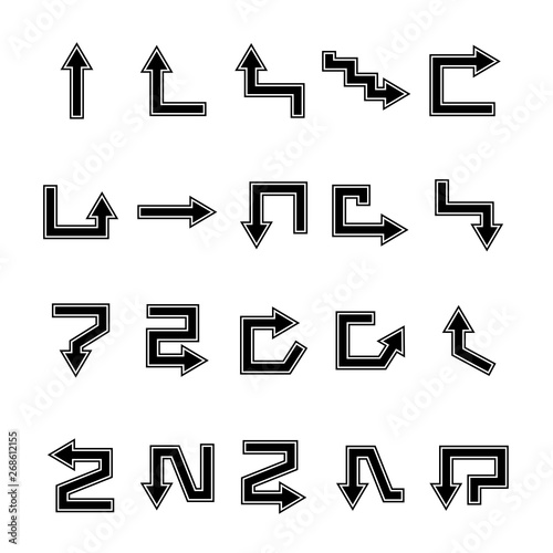 arrow icons set