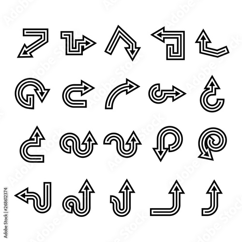arrow icons set 