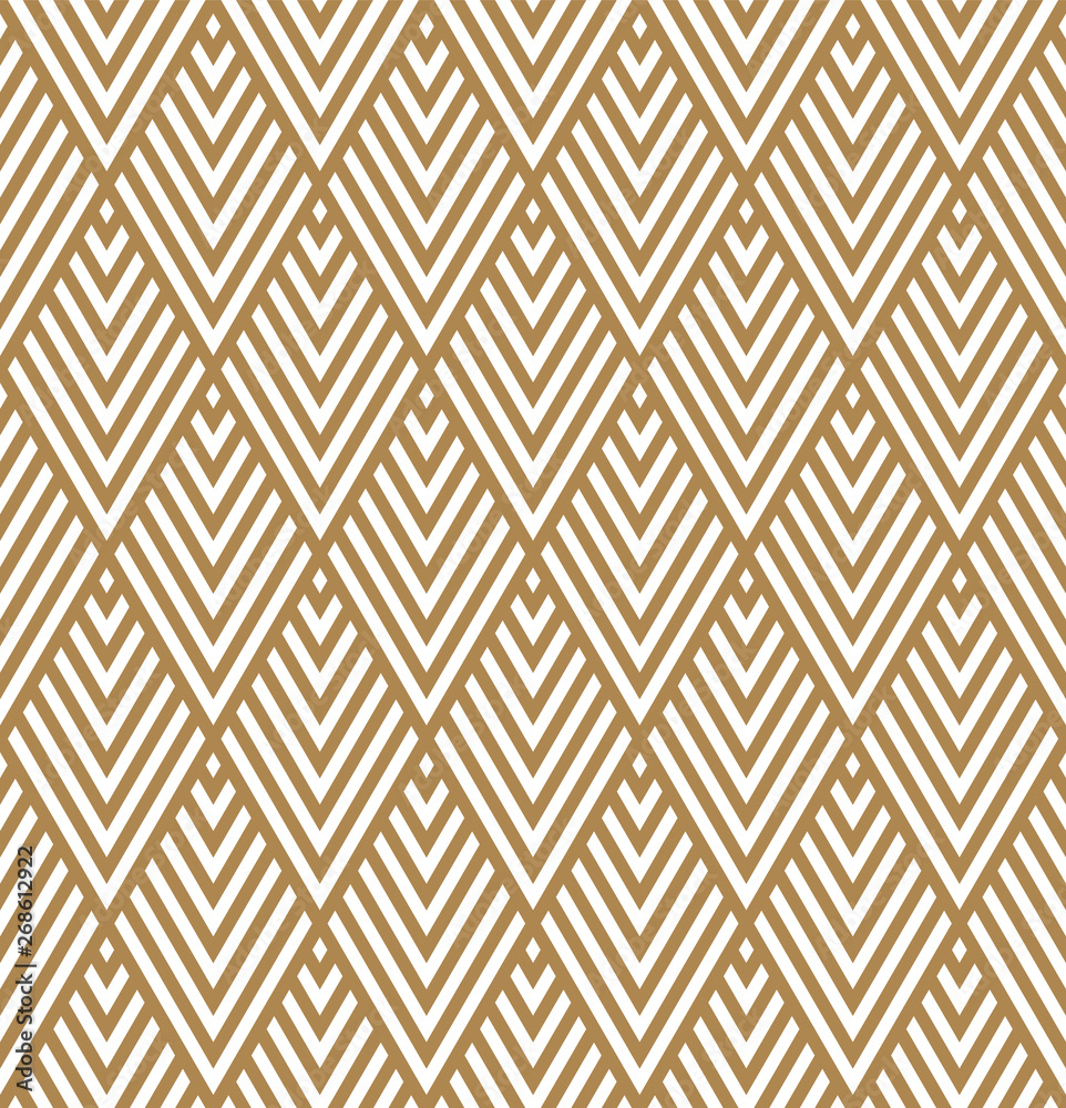 Seamless geometric pattern in style art deco.