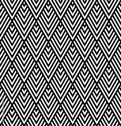 Seamless geometric pattern in style art deco.