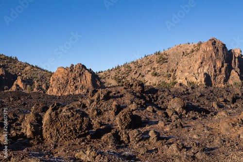 Mountains in Teide National Park, Spain