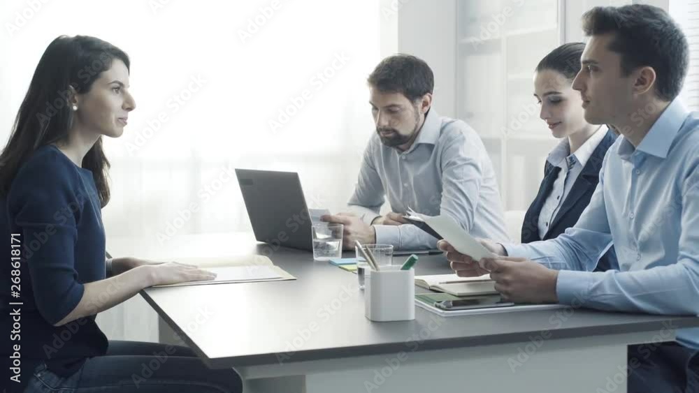 Professional female executive having a business meeting Professional female executive having a business meeting