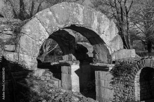 Sepino. Saepinum è un'area archeologica di epoca romana ubicata nella regione Molise, in provincia di Campobasso, e situata nella piana alle falde del Matese. photo