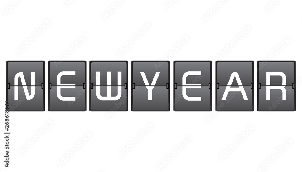 new year message in calendar, illustration new year message in calendar, illustration