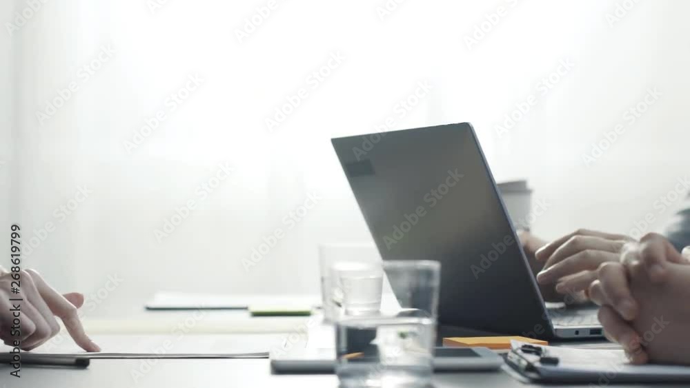 Business woman having a meeting or job interview Business woman having a meeting or job interview