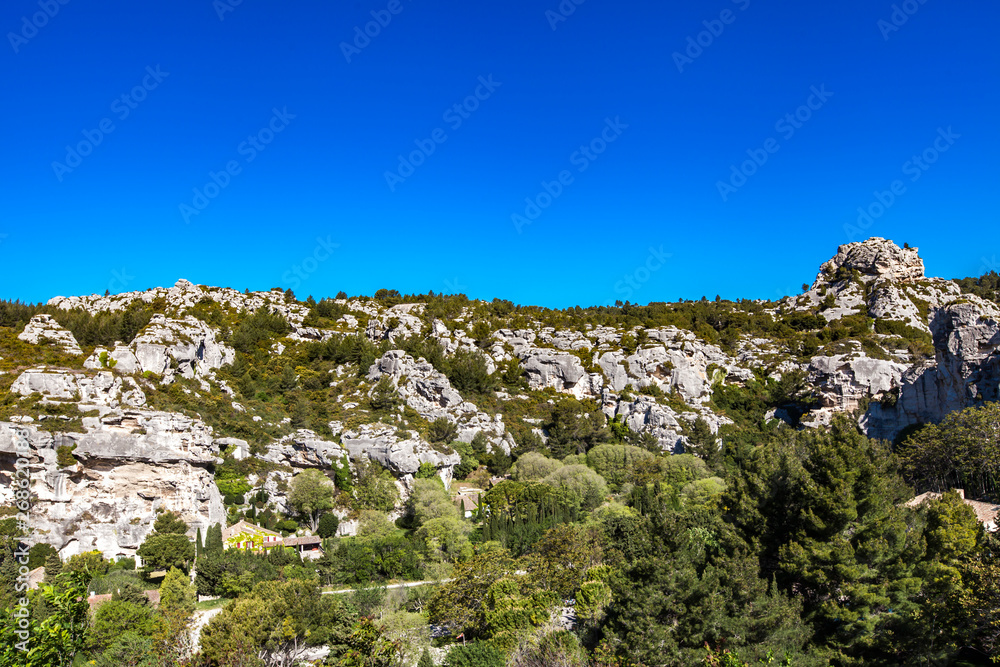 View of Alpilles from Les Baux de Provence, France View of Alpilles from Les Baux de Provence, France
