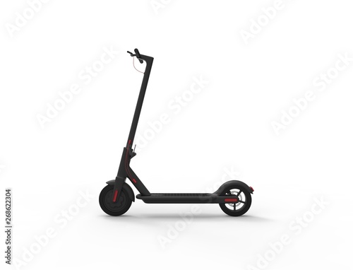 3D rendering of a electric mobility scooter isolated in white background