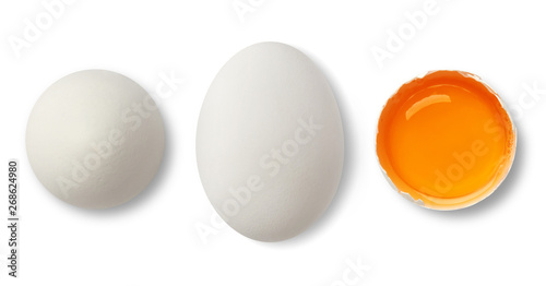 White egg and yolk
